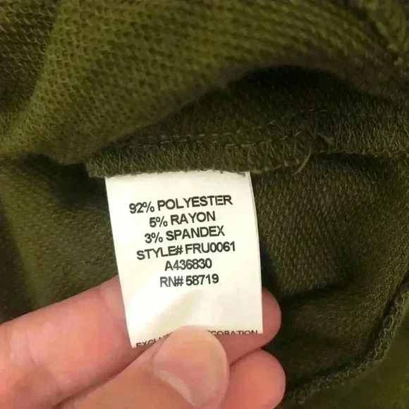 Women’s OSO Casuals Lace Up Side Sweatshirt Hunter Green Size 2X - Picture 4 of 8